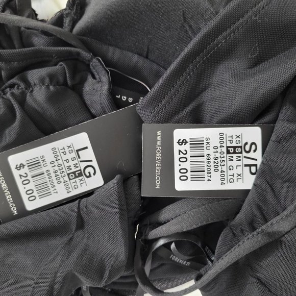 NWT black cropped corset top forever21 - Picture 10 of 11